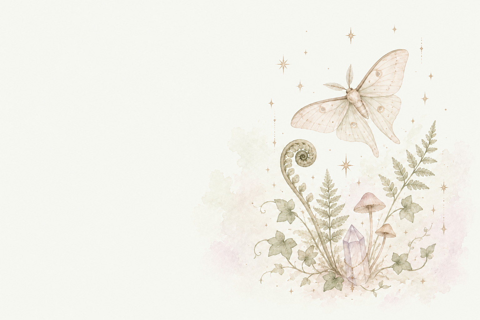 Enchanted Nature collection artwork — Woodland wonders and botanical charms.